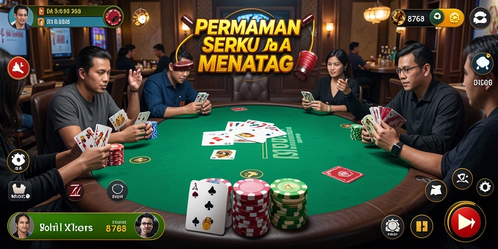 Screenshot gameplay Poker di 8768 yang seru dan menarik.