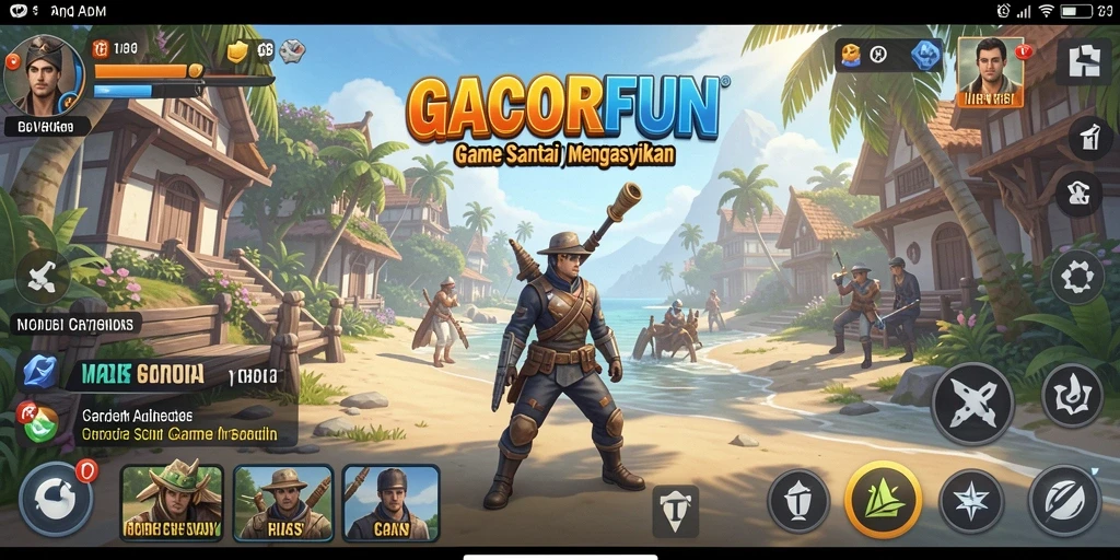 Tampilan gameplay seru di GACORFUN yang menampilkan aksi menarik.