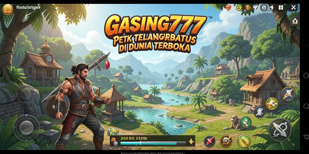 Screenshot menampilkan gameplay yang dinamis dalam dunia Open World.