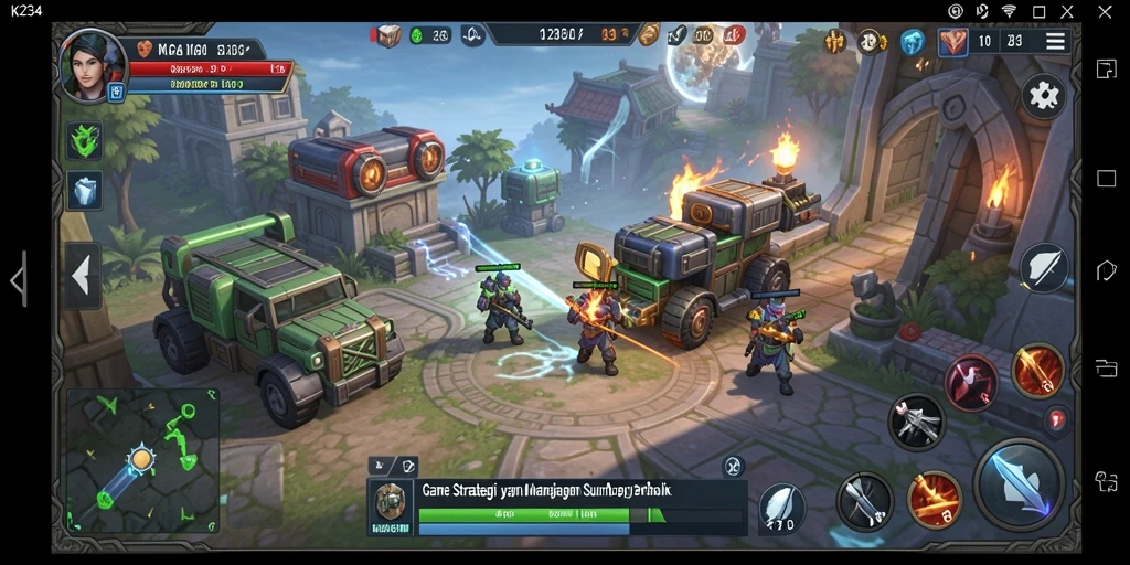 Tampilan menarik dari gameplay K234 yang menantang.