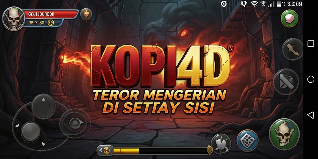 Tangkapan layar menampilkan suasana menyeramkan dalam gameplay KOPI4D.