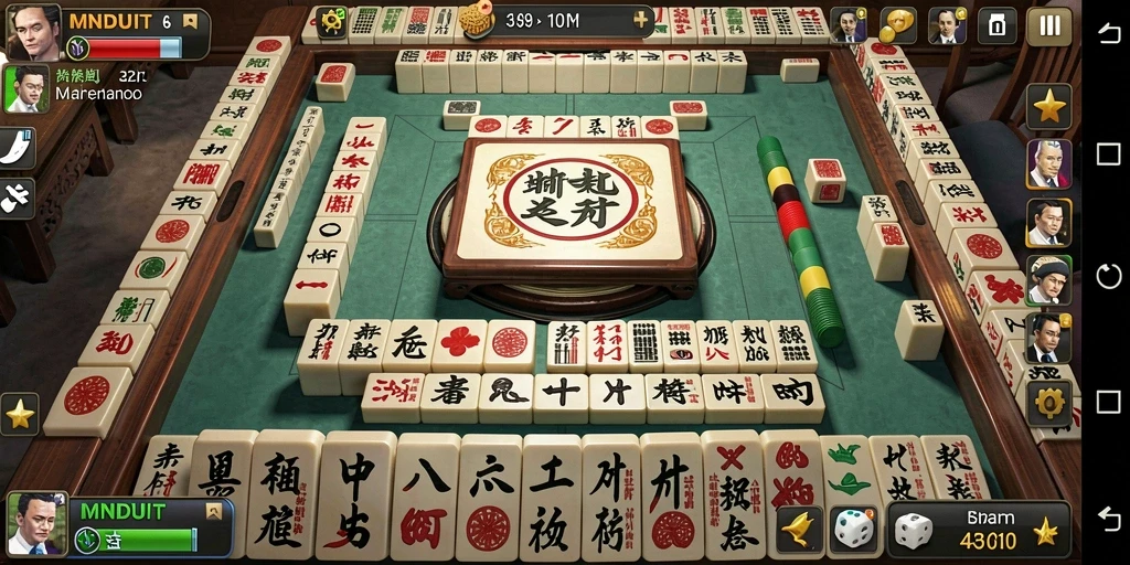 Tangkapan layar gameplay yang menampilkan serunya permainan Mahjong.