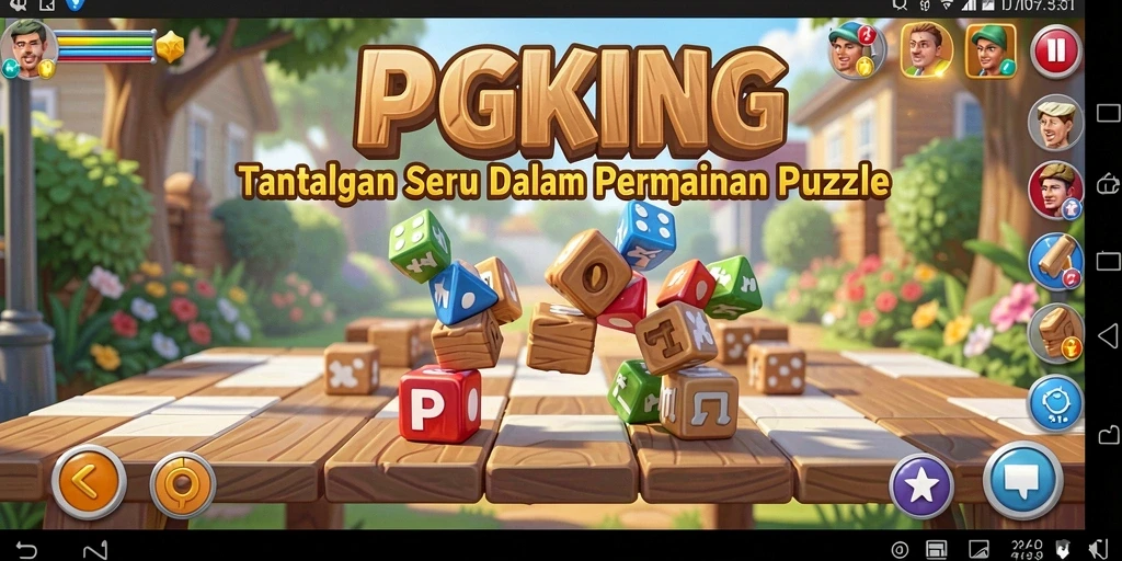 Screenshot PGKING menampilkan gameplay puzzle yang menantang dan seru.