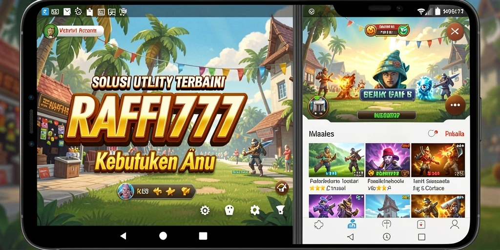 Tampilan antarmuka utama RAFFI777 yang user-friendly dan informatif.