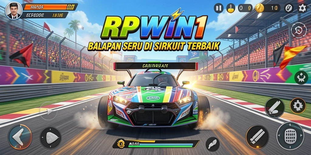 Gameplay seru dari balapan mobil di sirkuit menantang.