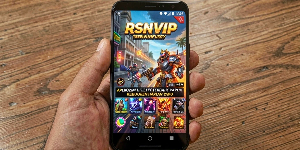 Screenshot RSNVIP menampilkan antarmuka aplikasi Utility yang intuitif.