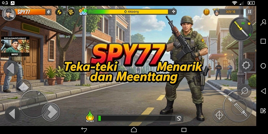 Gameplay SPY77 menampilkan serangkaian teka-teki yang menantang dan grafis yang menarik.