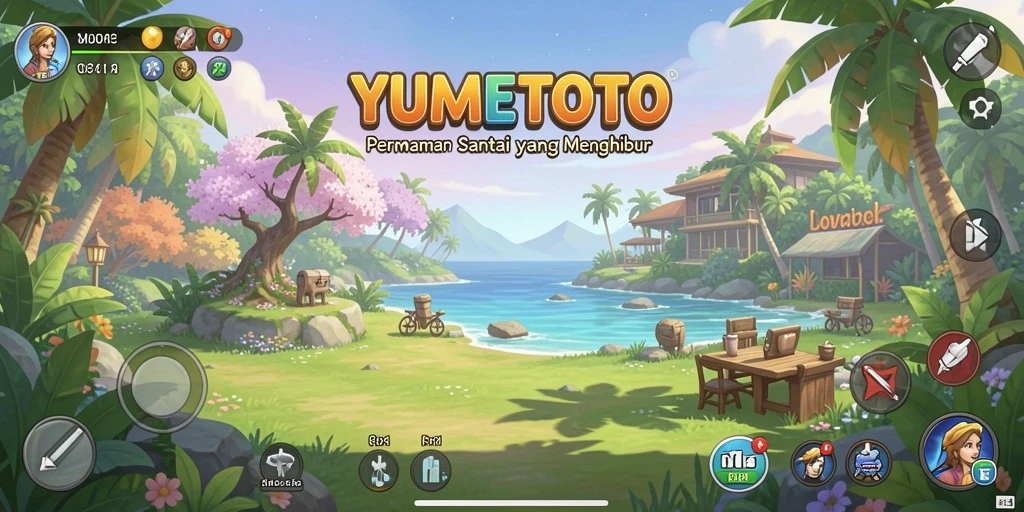 Gameplay YUMETOTO yang menghibur dan penuh warna.